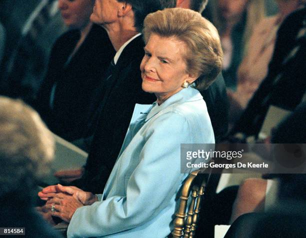 Betty Ford, wife of former President Gerald Ford, at the Medal of Freedom awards ceremony at the White House August 11, 1999 in Washington DC.