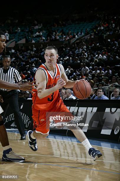 College Basketball: Coaches vs Cancer Classic, Syracuse Gerry McNamara in action vs Florida during tournament championship, New York, NY