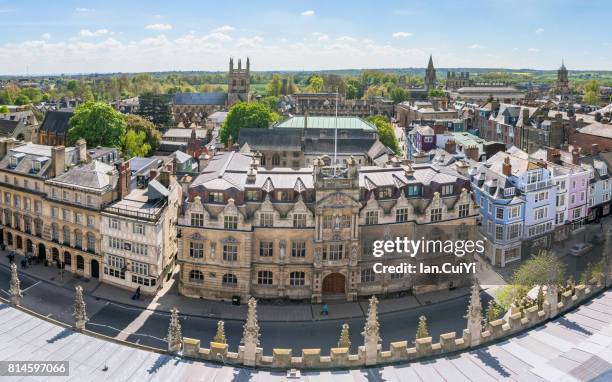 oxford university panorama - spire 個照片及圖片檔