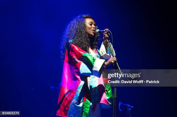 Ysee opens for Mary J Blige at L'Olympia on July 14, 2017 in Paris, France.