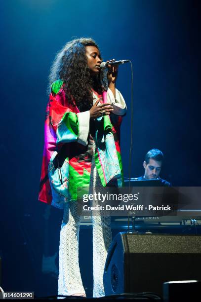 Ysee opens for Mary J Blige at L'Olympia on July 14, 2017 in Paris, France.