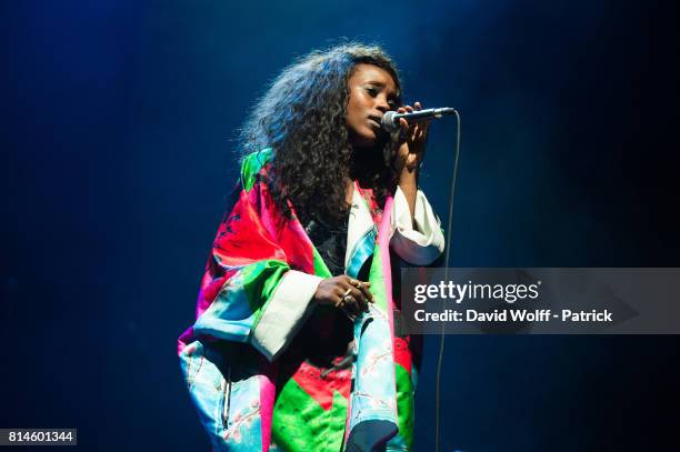 Ysee opens for Mary J Blige at L'Olympia on July 14, 2017 in Paris, France.