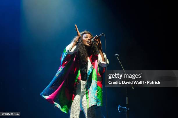 Ysee opens for Mary J Blige at L'Olympia on July 14, 2017 in Paris, France.