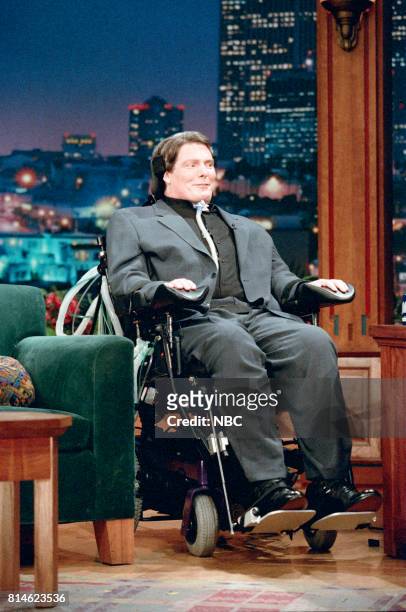 Episode 1128 -- Pictured: Actor Christopher Reeve during an interview on April 16, 1997 --