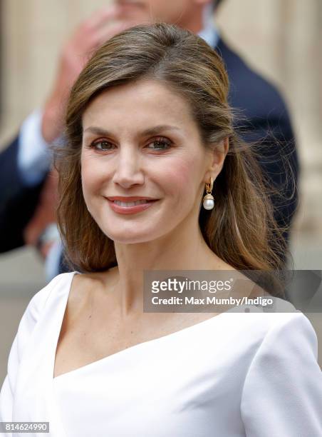 Queen Letizia of Spain visits the Weston Library at Oxford University on the final day of the Spanish State Visit to the United Kingdom on July 14,...