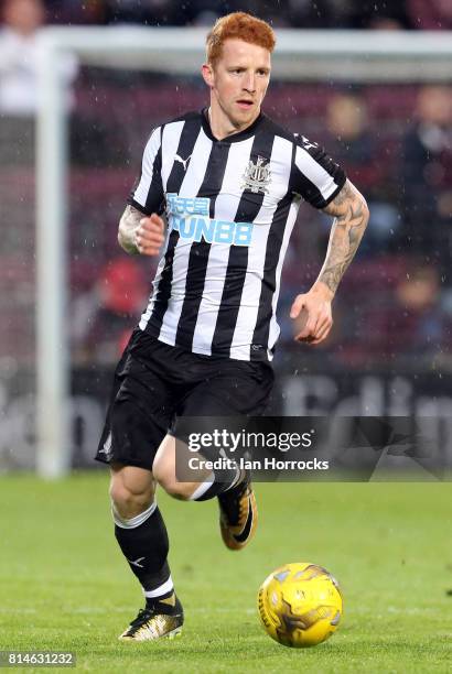 Jack Colback of Newcastle during a pre-season friendly match between Heart of Midlothian and Newcastle United on July 14, 2017 in Edinburgh, Scotland.