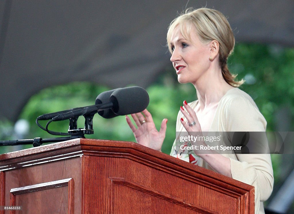 JK Rowling Address Headlines Harvard Univ. Commencement