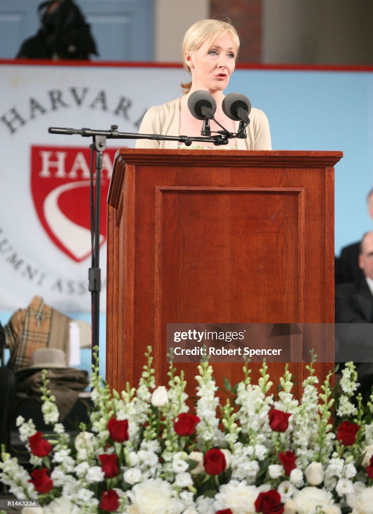 JK Rowling Address Headlines Harvard Univ. Commencement