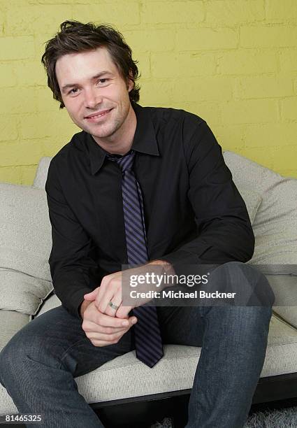 American Idol contestant Michael Johns poses for a portrait during the Australians In Film 2008 "Breakthrough Awards" held at the Avalon Hotel on...