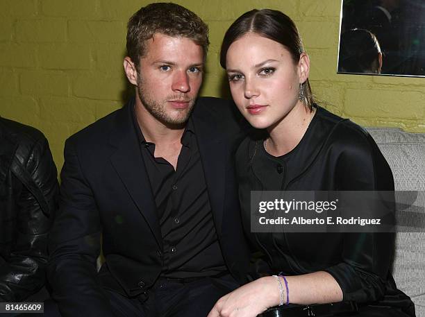 Actor Ryan Phillippe and actress Abbie Cornish attend at the Australians In Film 2008 "Breakthrough Awards" held at the Avalon Hotel on June 5, 2008...