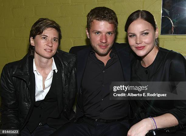 Director Kimberly Peirce , actor Ryan Phillippe and actress Abbie Cornish attend the Australians In Film 2008 "Breakthrough Awards" held at the...