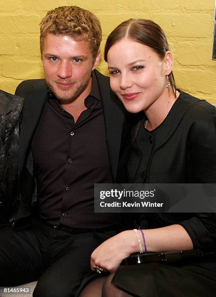 Actor Ryan Phillippe and actress Abbie Cornish attend the Australians In Film 2008 "Breakthrough Awards" at the Avalon Hotel on June 5, 2008 in Los...