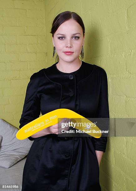 Actress Abbie Cornish poses for a portrait during the Australians In Film 2008 "Breakthrough Awards" held at the Avalon Hotel on June 5, 2008 in Los...