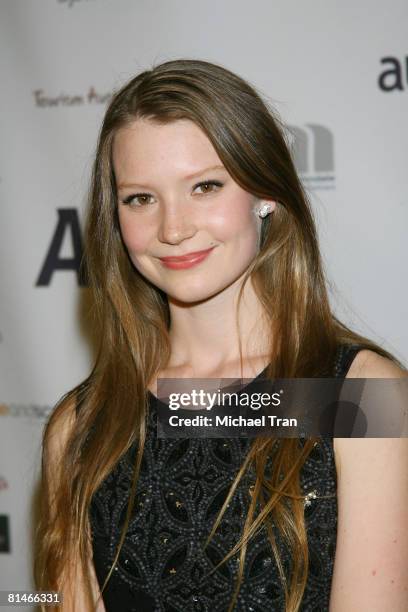 Actress Mia Wasikowska arrives at the Australians in Film - 2008 Breakthrough Awards held at the Avalon Hotel on June 5, 2008 in Beverly Hills,...