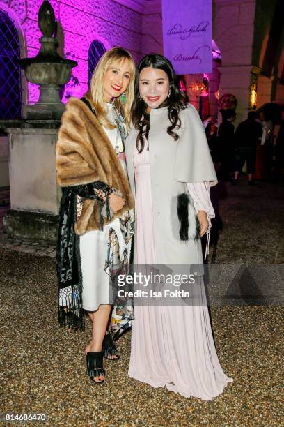 Elisabeth von Thurn und Taxis and Wendy Yu attend the Thurn & Taxis Castle Festival 2017 - 'Aida' Opera Premiere on July 14, 2017 in Regensburg,...