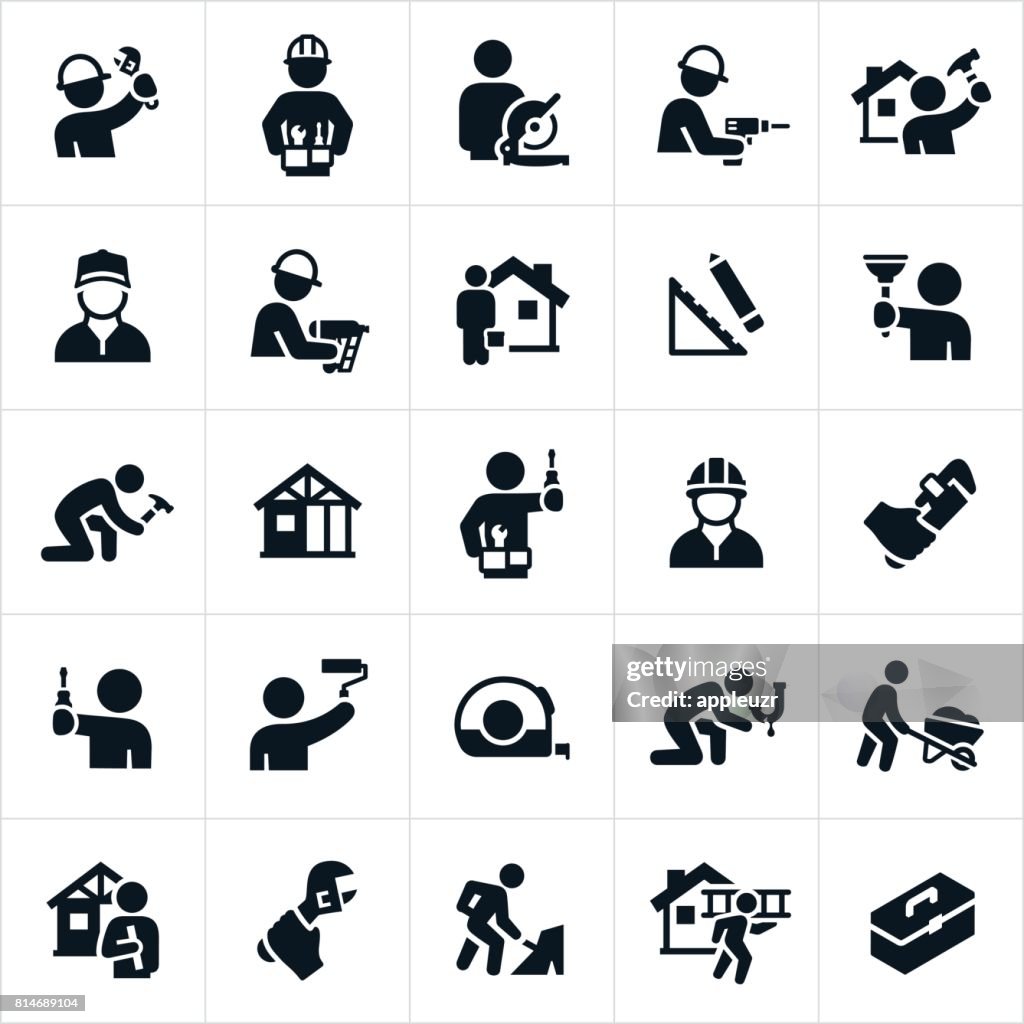 Klusjesman pictogrammen