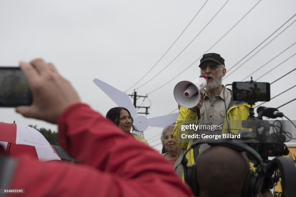 Actor James Cromwell Protests CPV Power Plant Construction Before Reporting To Jail