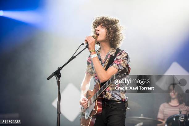 James Bagshaw of Temples performs in concert during day 2 of Festival Internacional de Benicassim on July 14, 2017 in Benicassim, Spain.