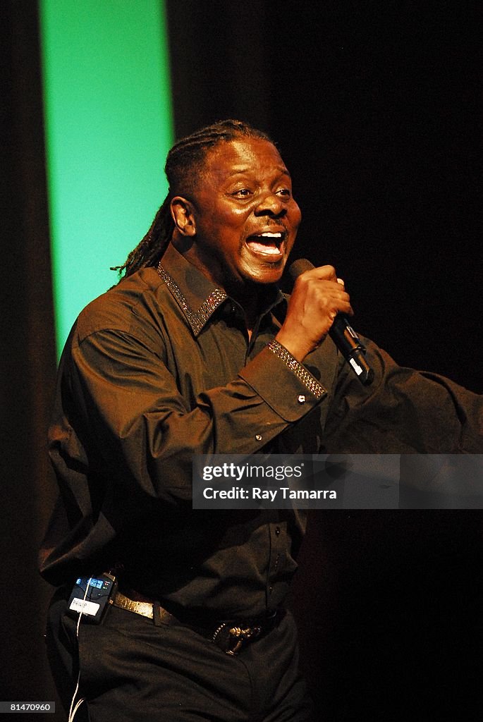 Singer Philip Bailey, of Earth Wind And Fire, performs on stage... News ...