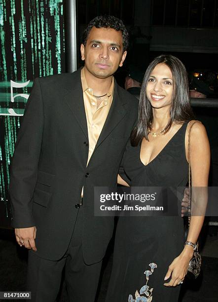 Night Shyamalan and wife Bhauna