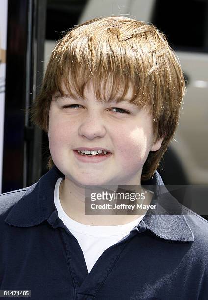Actor Angus Jones arrives at the Premiere of Fox Walden Film's "Nim's Island" on March 30, 2008 at the Grauman' s Chinese Theater in Hollywood,...