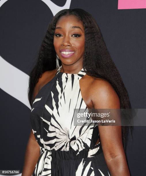 Singer Estelle Fanta Swaray attends the premiere of "Girls Trip" at Regal LA Live Stadium 14 on July 13, 2017 in Los Angeles, California.