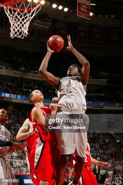 Georgetown University Roy Hibbert, 2008 NCAA Midwest Regional Finals Georgetown University Roy Hibbert, 2008 NCAA Midwest Regional Finals