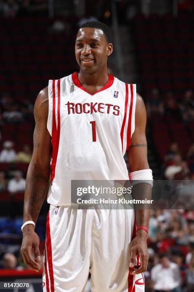 T Mac Rockets Houston Rockets Tracy McGrady on court during preseason game vs... News ...
