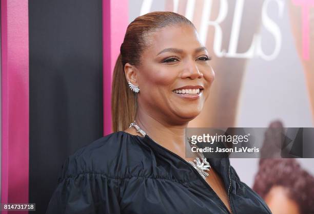 Queen Latifah attends the premiere of "Girls Trip" at Regal LA Live Stadium 14 on July 13, 2017 in Los Angeles, California.
