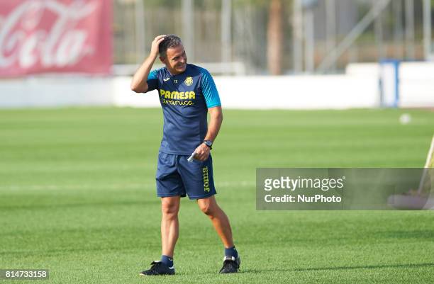 Fran Escriba during the first week of Villarreal CF training session at Ciudad Deportiva of Miralcamp, July 14 in Vila-real, Spain.