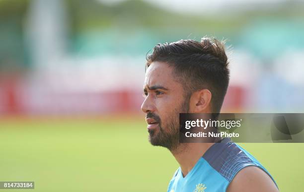 Jaume Costa during the first week of Villarreal CF training session at Ciudad Deportiva of Miralcamp, July 14 in Vila-real, Spain.