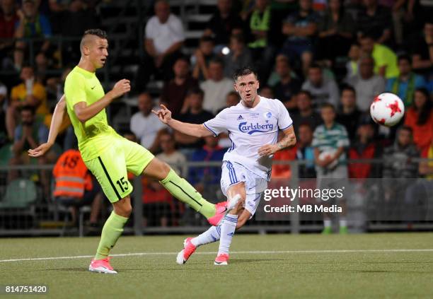 Benjamin Verbic during the UEFA European Champions League Second qualifying round, Match 1 match between MSK Zilina - FC Copenhagen at Stadion pod...