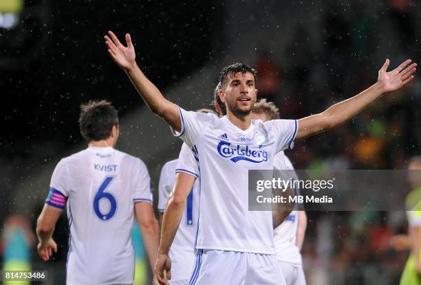 Andrija Pavlovic Goal, celebration, 1-3 during the UEFA European Champions League Second qualifying round, Match 1 match between MSK Zilina - FC...