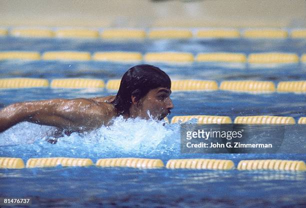 Swimming: 1972 Summer Olympics, USA Mark Spitz in action during race, Munich, West Germany 8/26/1972--9/11/1972