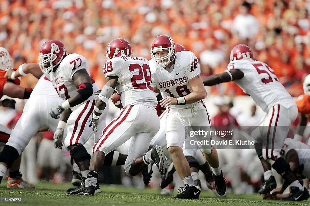 Oklahoma QB Jason White in action vs Oklahoma State, Stillwater, TX ...