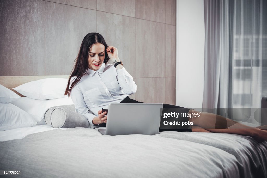 Business Woman In Hotel Room High-Res Stock Photo - Getty Images