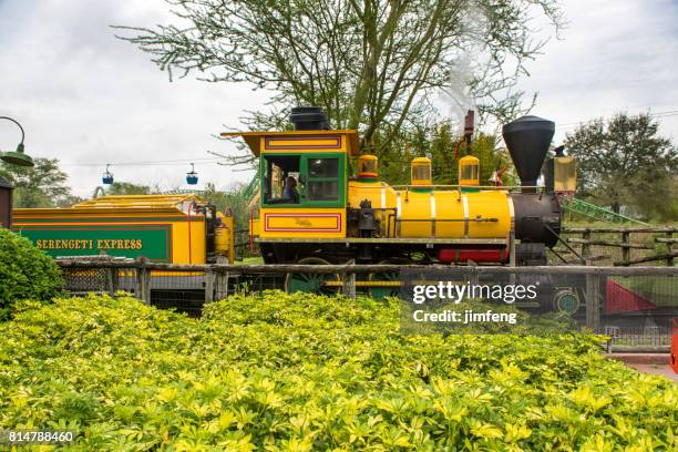 the train of amusement park - sea world stock pictures, royalty-free photos & images