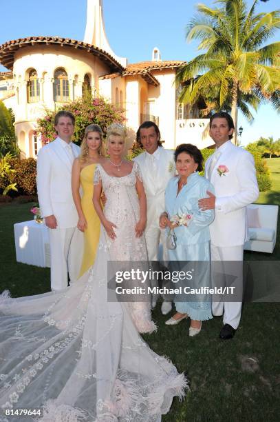 Eric Trump, Ivanka Trump, Ivana Trump, Rossano Rubicondi, Maria Zelnickobal and Donald Trump Jr. After the wedding of Ivana Trump and Rossano...