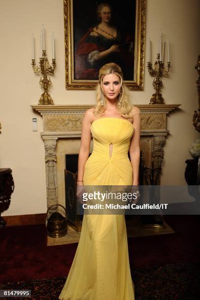 Ivanka Trump poses during the wedding of Ivana Trump and Rossano Rubicondi at the Mar-a-Lago Club on April 12, 2008 in Palm Beach, Florida. Maid of...