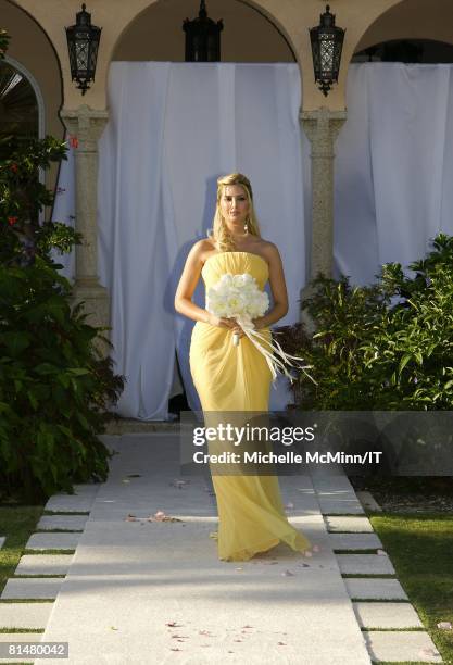 Ivanka Trump during the wedding of Ivana Trump and Rossano Rubicondi at the Mar-a-Lago Club on April 12, 2008 in Palm Beach, Florida. Maid of Honor,...