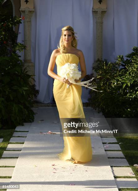 Ivanka Trump during the wedding of Ivana Trump and Rossano Rubicondi at the Mar-a-Lago Club on April 12, 2008 in Palm Beach, Florida. Maid of Honor,...