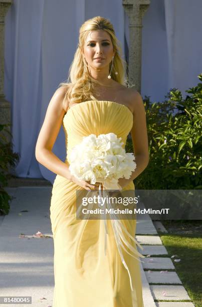 Ivanka Trump during the wedding of Ivana Trump and Rossano Rubicondi at the Mar-a-Lago Club on April 12, 2008 in Palm Beach, Florida. Maid of Honor,...