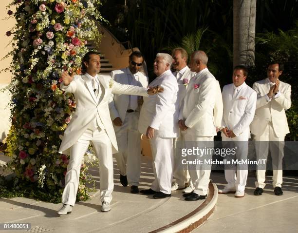 Rossano Rubicondi during his wedding to Ivana Trump at the Mar-a-Lago Club on April 12, 2008 in Palm Beach, Florida. Grooms Attire: Dolce & Gabbana...