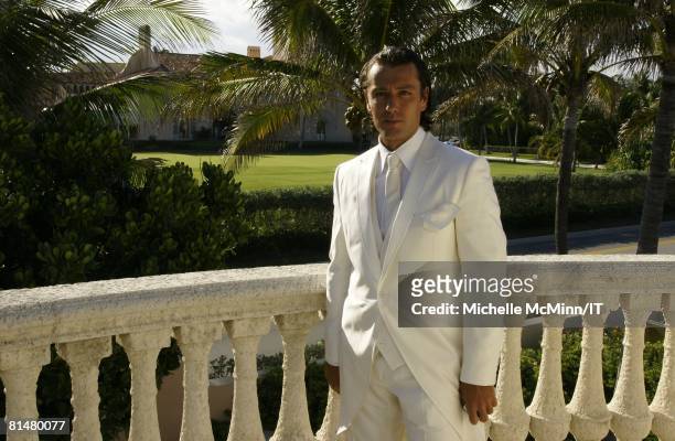 Rossano Rubicondi before his wedding to Ivana Trump at the Mar-a-Lago Club on April 12, 2008 in Palm Beach, Florida. Grooms Attire: Dolce & Gabbana...
