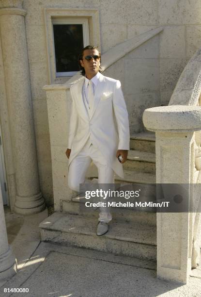 Rossano Rubicondi before his wedding to Ivana Trump at the Mar-a-Lago Club on April 12, 2008 in Palm Beach, Florida. Grooms Attire: Dolce & Gabbana...