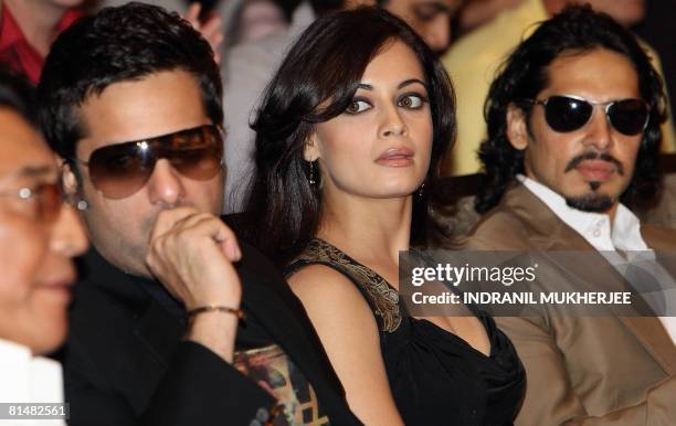 Indian Bollywood actors Danny Denzongpa, Fardeen Khan, Dia Mirza and... News Photo - Getty Images Indian Bollywood actors Danny Denzongpa, Fardeen Khan, Dia Mirza and... News Photo - Getty Images