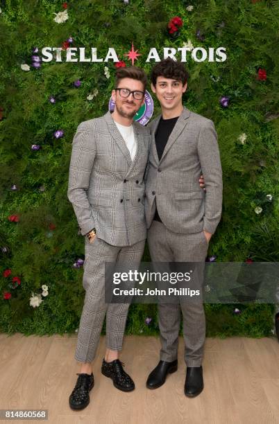 Stella Artois hosts Henry Holland and Matt Richardson at The Championships, Wimbledon as official beer of the tournament at Wimbledon on July 15,...