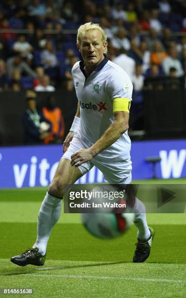 Colin Hendry of Scotland during the Star Sixe's match between Spain and Scotland at The O2 Arena on July 15, 2017 in London, England.