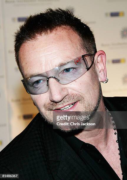 Bono arrives at the Raisa Gorbachev Foundation Party in Stud House, Hampton Court on June 7, 2008 in Richmond upon Thames, London, England.