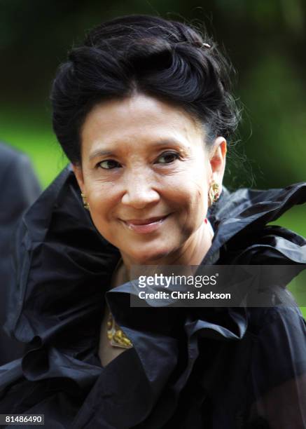 Author Jung Chang arrives at the Raisa Gorbachev Foundation Party in Stud House, Hampton Court on June 7, 2008 in Richmond upon Thames, London,...